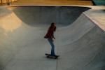 Skateboard on Christian grounds in Egypt